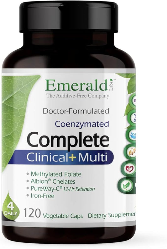 EMERALD LABS Complete Clinical Multi D3, Digestive 120 Vegetable (30-Day Supply)