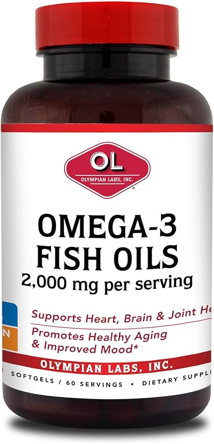 Olympian Labs Omega-3 Fish Oils, 2000mg 120 Count, (73)
