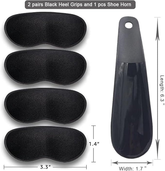 Dr.Foot Heel Grips for Men and 2pairs + 1 Shoe
