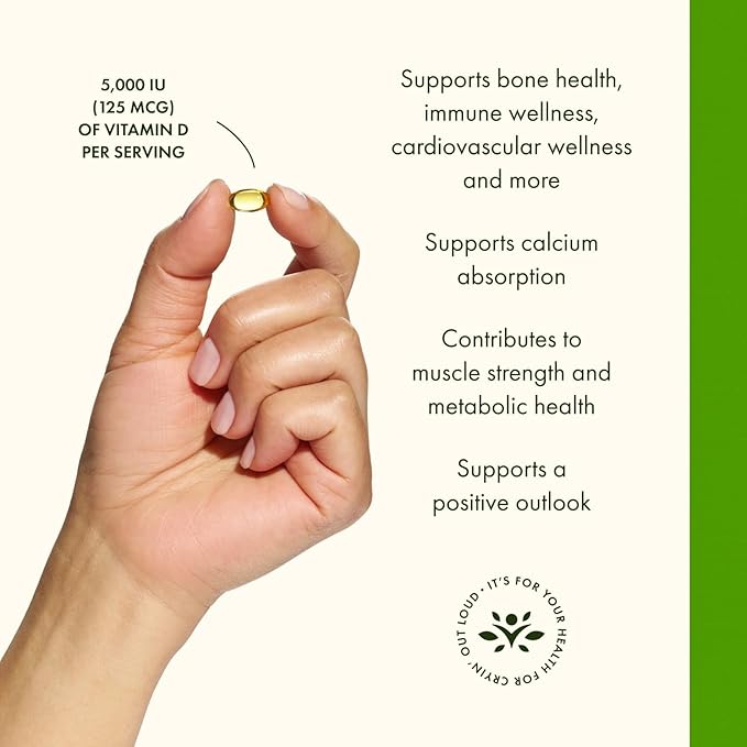 Swanson Vitamin D3 - Vitamin Supplement Promoting Bone Health & Immune System Support - Natural Support for Calcium Distribution & Absorption - (250 Softgels)