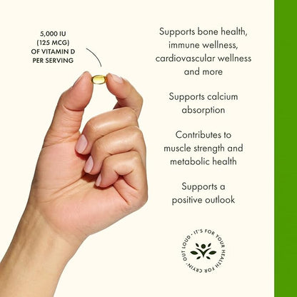 Swanson Vitamin D3 - Vitamin Supplement Promoting Bone Health & Immune System Support - Natural Support for Calcium Distribution & Absorption - (250 Softgels)