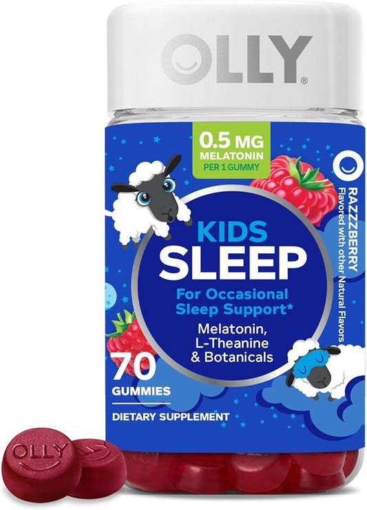 OLLY Kids Sleep Gummy, Occasional Sleep 0.5mg Melatonin, 70 Count