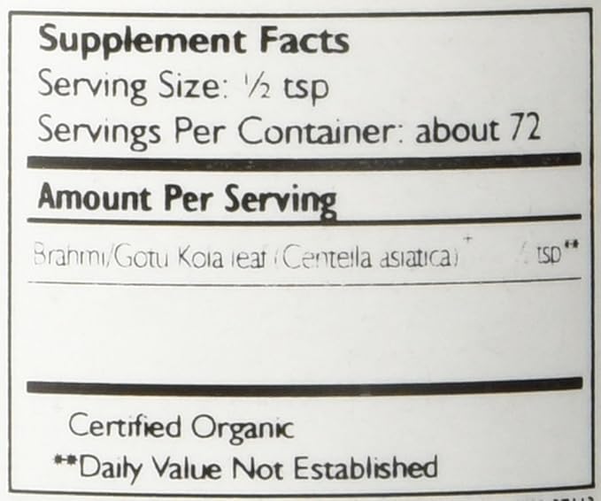 Banyan Botanicals Brahmi/Gotu Kola Powder –