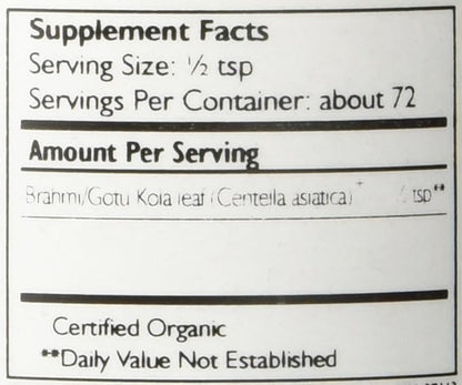 Banyan Botanicals Brahmi/Gotu Kola Powder –