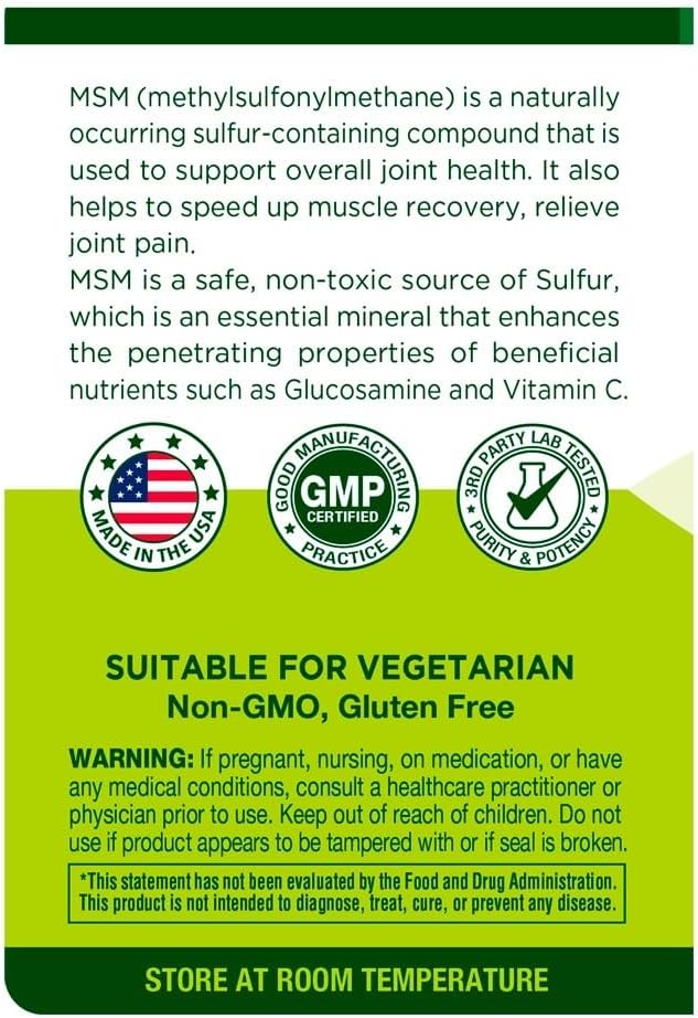 MSM Joint Support Health – 2000 150 Tablets