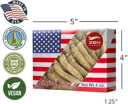 4 Boxes of Hand Selected American (4oz/Box) 西洋参/花旗参 (16 Oz. 4))