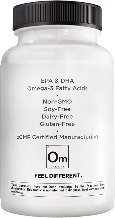 Amen Omega-3 Supplement 1500mg High-Potency 3 - 45-Day Supply 90 Soft