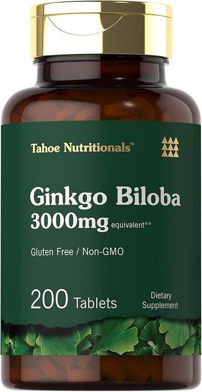 Carlyle Ginkgo Biloba 3000mg Per 200 Tablets