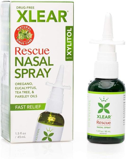 Xlear Rescue Nasal Spray with Xylitol, 1)