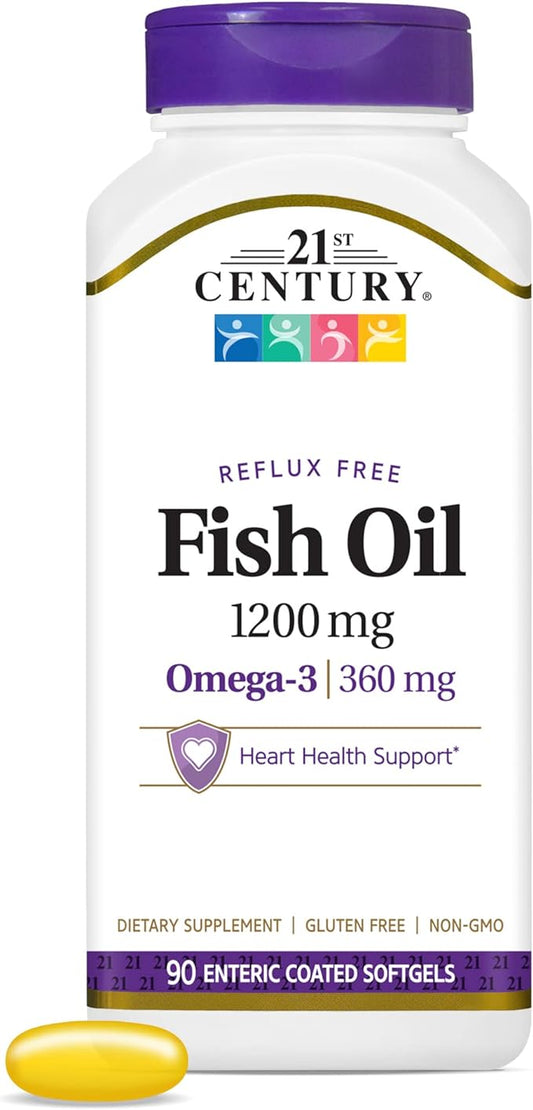 21st Century Fish Oil 1200 mg 90 Count