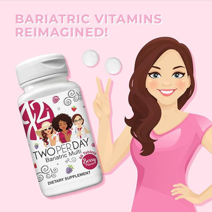 J2 Two per Day Multivitamin Chewable Berry Tablets (30-Day Supply)