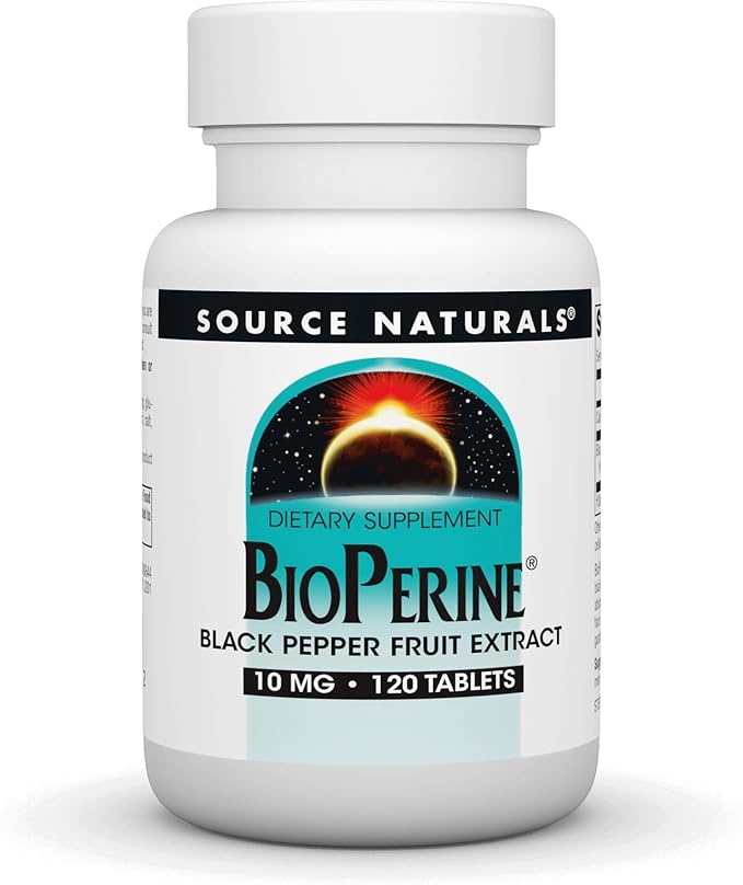 Source Naturals BioPerine 10 mg, 120 Tablets