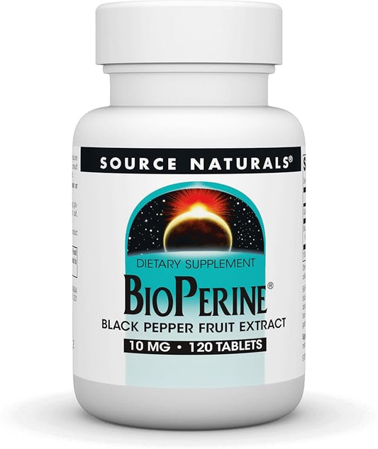 Source Naturals BioPerine 10 mg, 120 Tablets