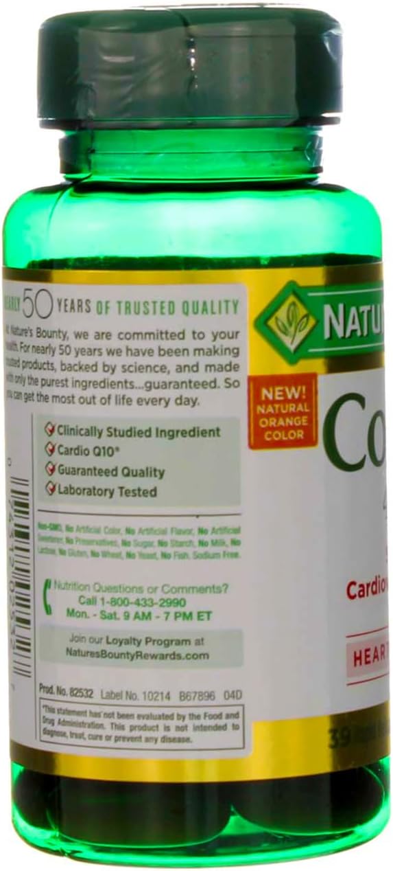 Nature's Bounty Cardio Q10, Co Q-10 400 mg 39 ea 2)
