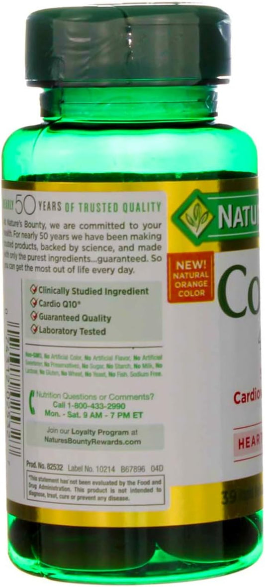 Nature's Bounty Cardio Q10, Co Q-10 400 mg 39 ea 2)