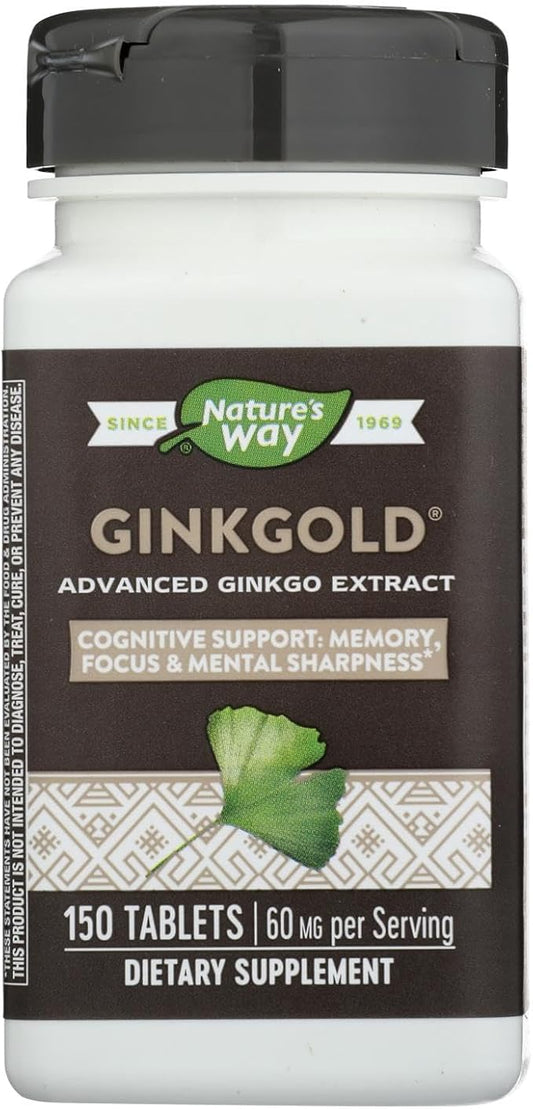 Nature's Way Ginkgold Max Extract 150 Tablets