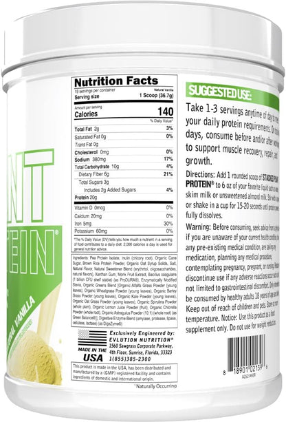 Evlution Nutrition Stacked Plant Protein Powder, 1.5 LB