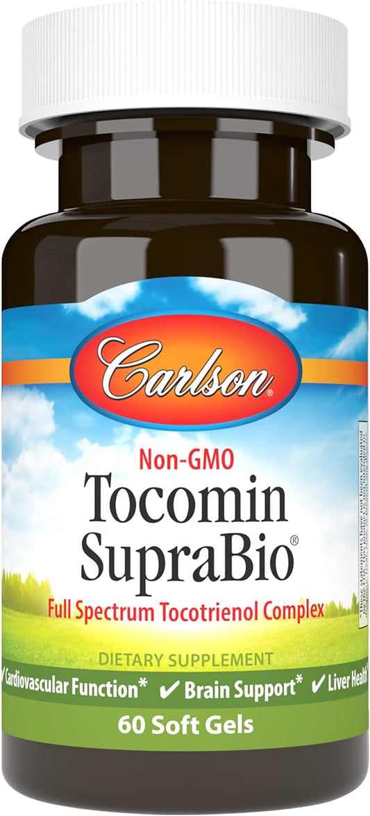 Carlson - Tocomin SupraBio, Bio-enhanced Tocotrienol 60 soft