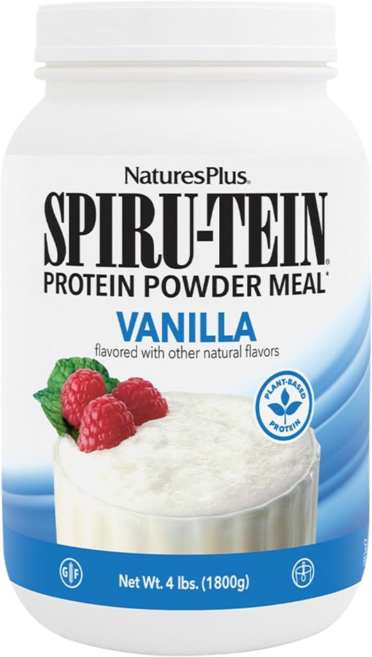 Natures Plus SPIRU-TEIN, Vanilla 4 lbs 60 Servings