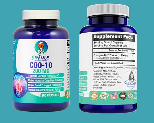 CoQ10 - Co-Enzyme Q10-200 mg - 200 Caps