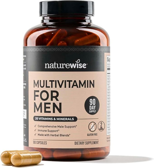 NatureWise Multivitamin for Men 180 Capsules[3-Month Capsules[3-Month Supply]
