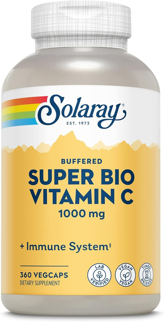 Solaray Super Bio C Buffered Vitamin 1000mg, 360 360 Ct.