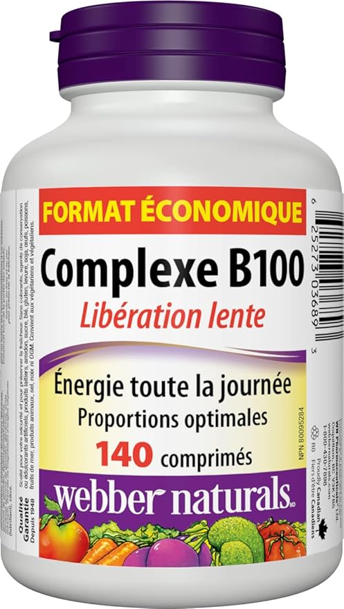 Webber Naturals Vitamin B100 Complex Time 140 Tablet