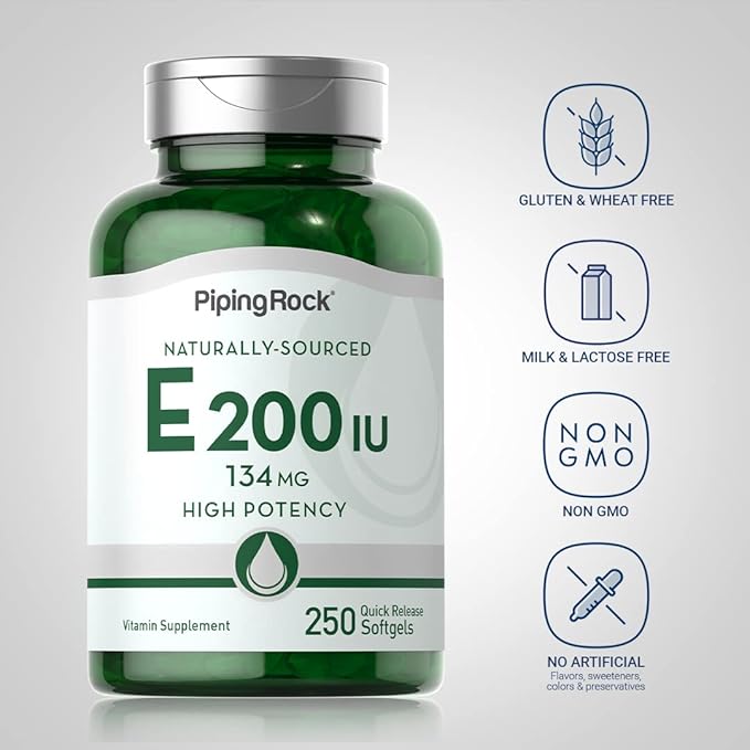 Piping Rock Vitamin E 200 IU 250 Softgel
