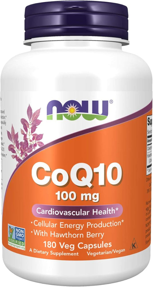 NOW Supplements, CoQ10 100 mg 180 Veg