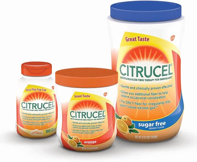 Citrucel Fiber Powder for Occasional Constipation 16 Ounces