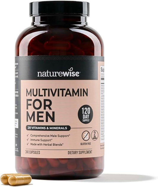 NatureWise Multivitamin for Men 240 Capsules[6-Month Capsules[6-Month Supply]