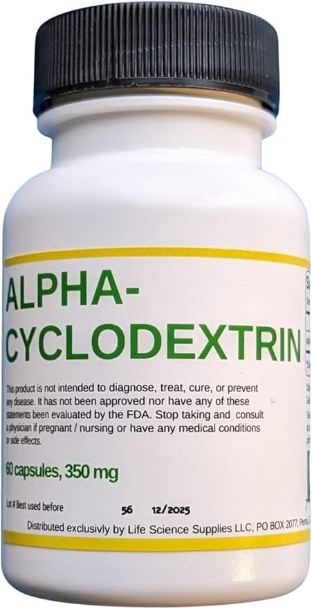 Alpha Cyclodextrin Capsules, pack of 2 60 ct, (120 capsules