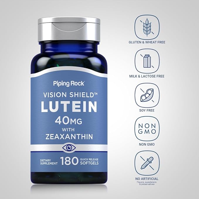 Piping Rock Lutein & Zeaxanthin 40mg 180 Softgels