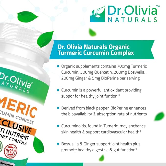 Dr. Olivia's Organic Turmeric Complex 60 Capsules