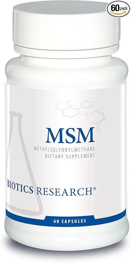 Biotics Research, MSM 60 Capsules
