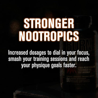 Jacked Factory Burn-XT Max - High-Performance Thermogenic Fat Burner & Appetite Suppressant for Weight Loss w/PurCaf Organic Caffeine, MitoBurn, Green Tea, Acetyl L Carnitine & More - 90 Capsules