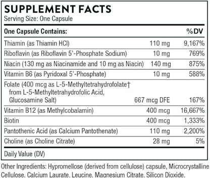 THORNE Basic B-Complex 60 Capsules