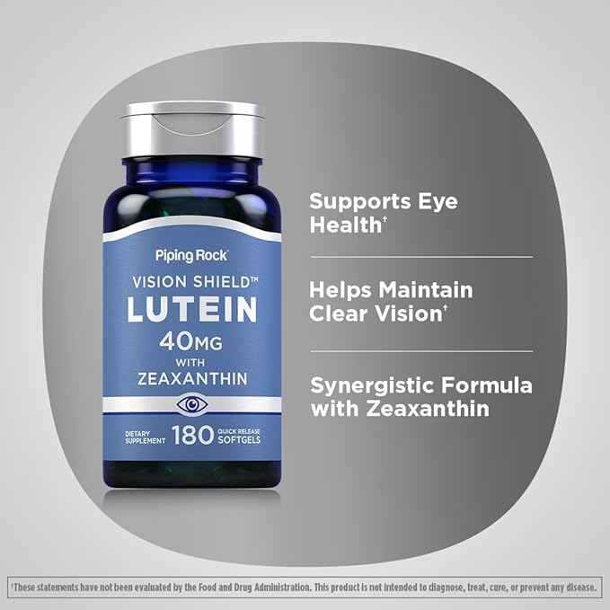 Piping Rock Lutein & Zeaxanthin 40mg 180 Softgels