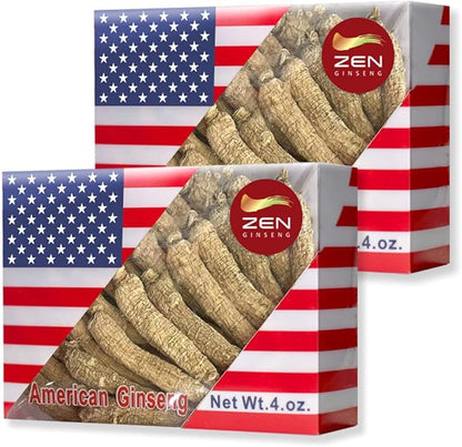 2 Boxes of Hand Selected American (4oz/Box) 西洋参/花旗参 (8 Oz.)