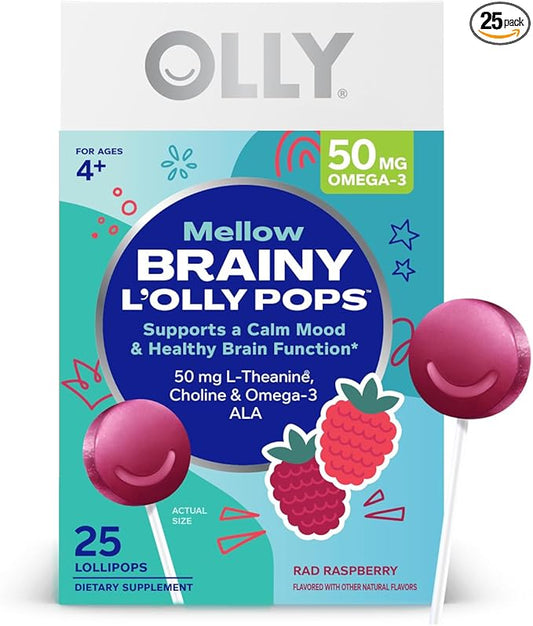 OLLY Mellow Buddies L’OLLY Pops, Omega-3 25 Count