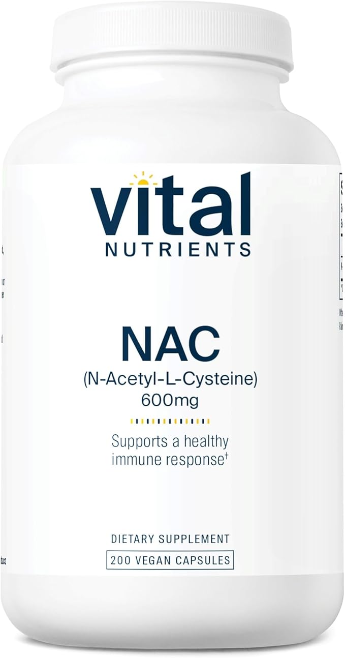 Vital Nutrients NAC 600mg 200 Capsules