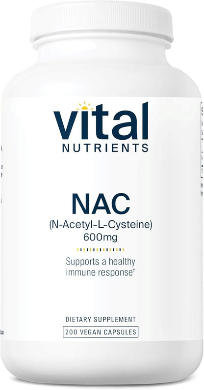 Vital Nutrients NAC 600mg 200 Capsules