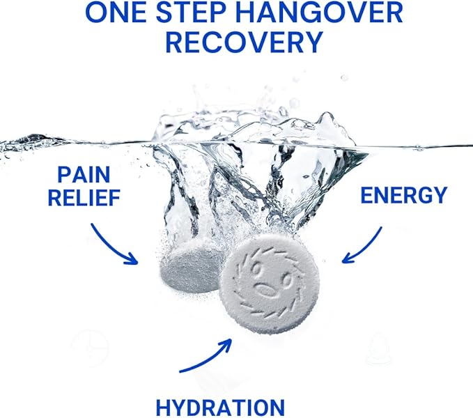 Blowfish for Hangovers - Fast Hangover Relief | FDA-Recognized Formulation - Guaranteed to Relieve Hangover Symptoms in 15 Minutes | Perfect for Weddings and Vacation Essentials | 20 Tablets