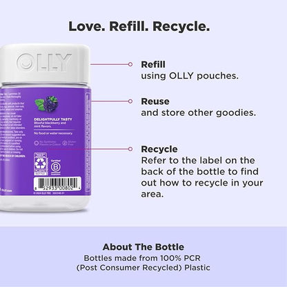 OLLY Sleep Gummy, Occasional Sleep Support, 3 mg 70 Count