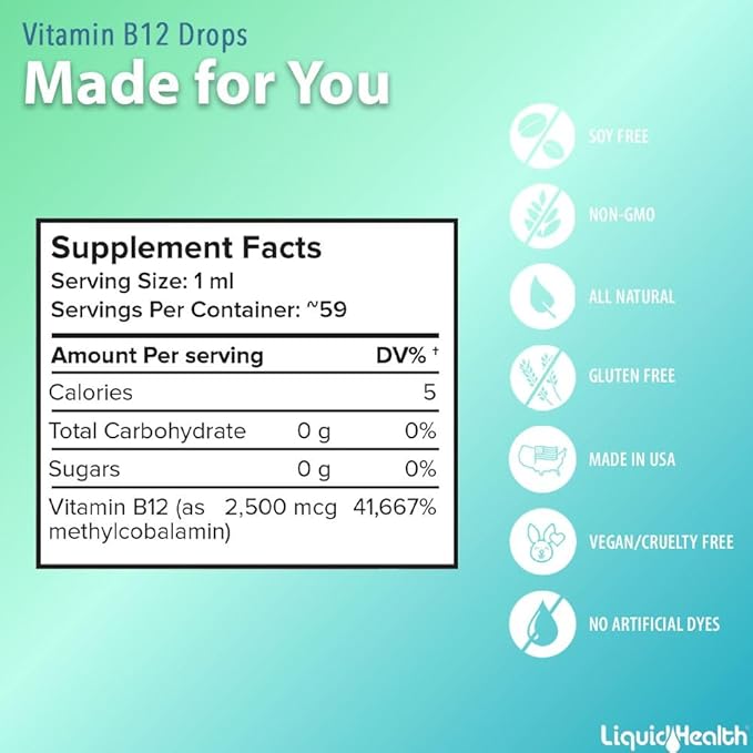 Liquid Health Products Vitamin B-12, 2 Fluid Ounce