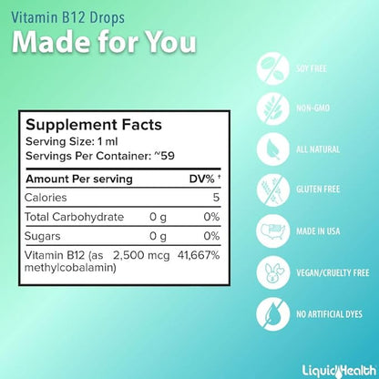 Liquid Health Products Vitamin B-12, 2 Fluid Ounce