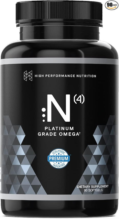 HPN N(4) Icelandic Omega-3 Fish Oil, 3,000 mg 90 Softgel