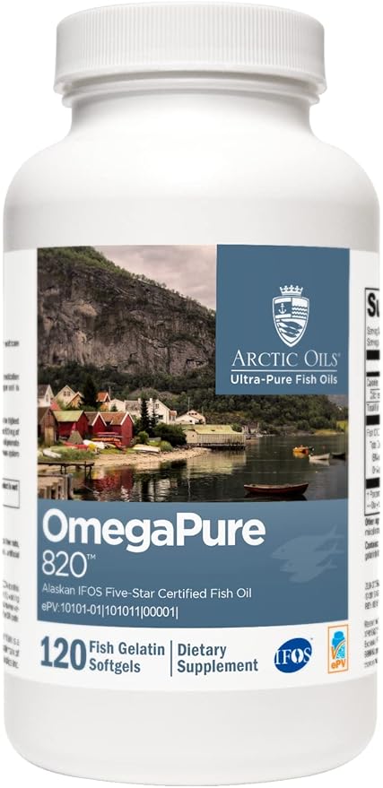 XYMOGEN OmegaPure 820 Omega-3 Supplement (120 Small