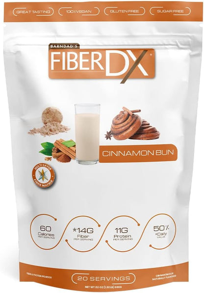 BarnDad's Fiber-DX Fiber Supplement, Cinnamon Bun, 600g