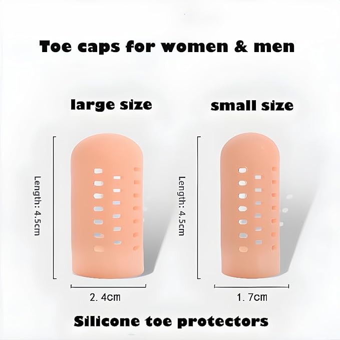 10 Pack Toe Caps and Toe Toenails,Corns,Calluses,Blisters(4L +6 +6 S)